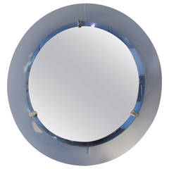 Vintage 1960s Italian Mirror in the Style of Fontana Arte
