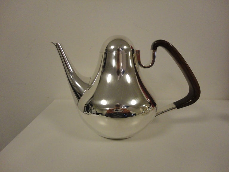 Mid-20th Century Modern Georg Jensen Henning Koppel 4 Piece Tea Service