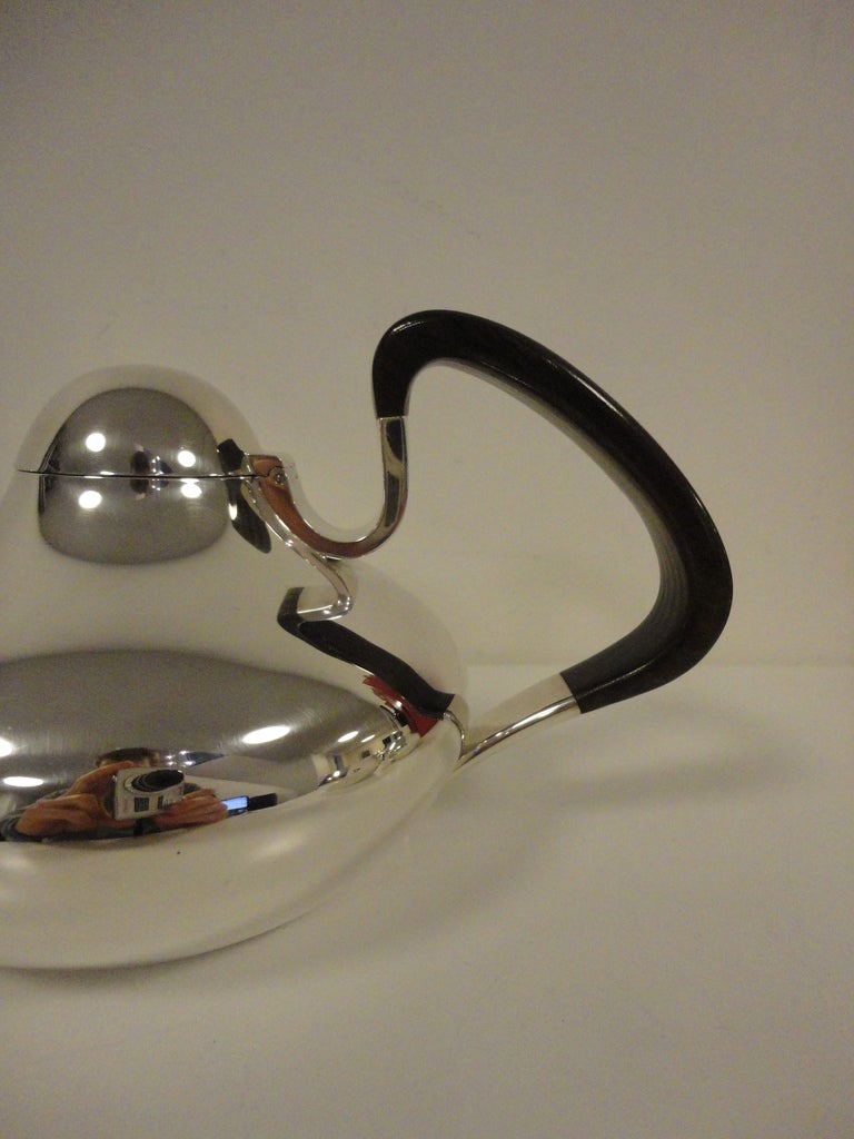 Modern Georg Jensen Henning Koppel 4 Piece Tea Service In Excellent Condition In Copenhagen, DK
