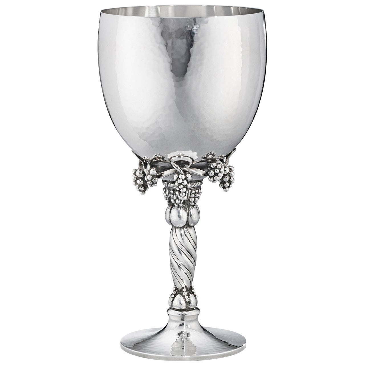Georg Jensen Sterling Silver Goblet For Sale