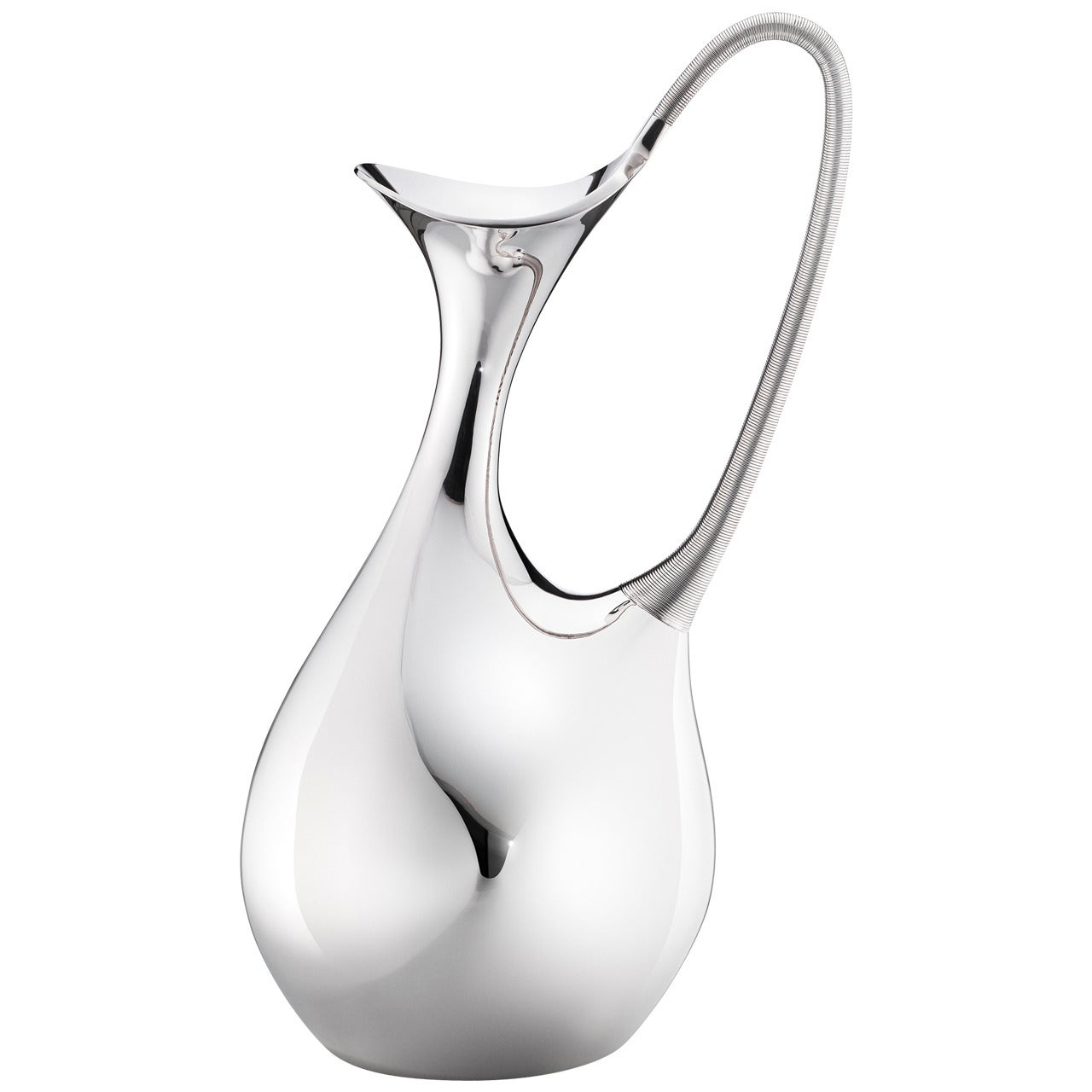 Famous Georg Jensen Sterling Water Pitcher For Sale