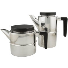Modern Sterling Silver Georg Jensen Coffee & Teapot