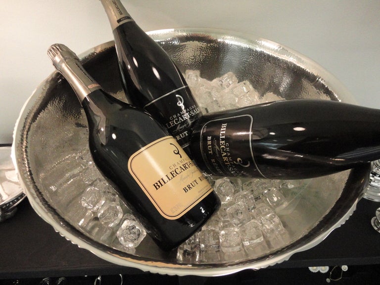 20th Century Massive Georg Jensen Silver Louvre Champagne Bowl 19d For Sale