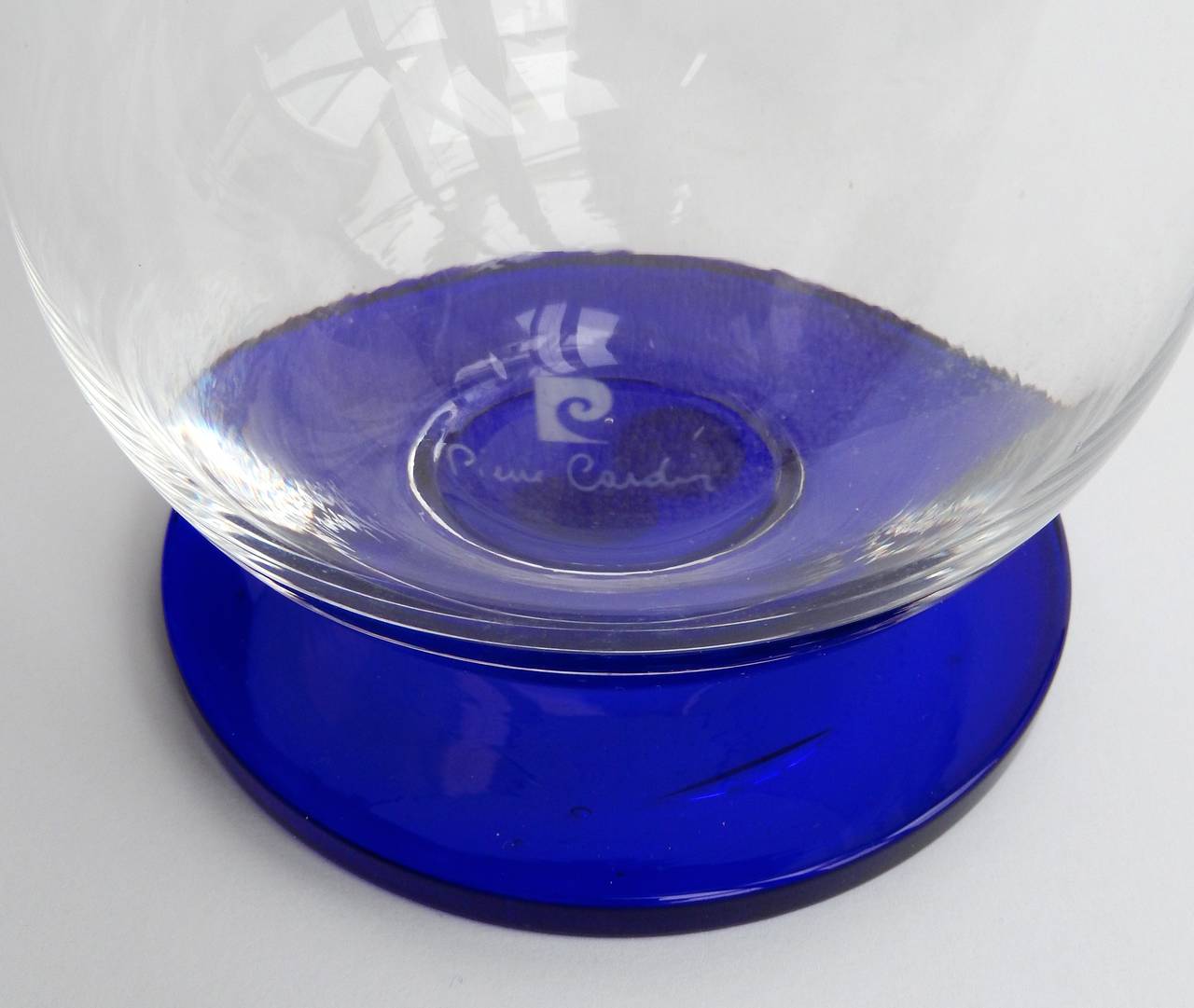 Modern 1970s Pierre Cardin Glass Ice Bucket