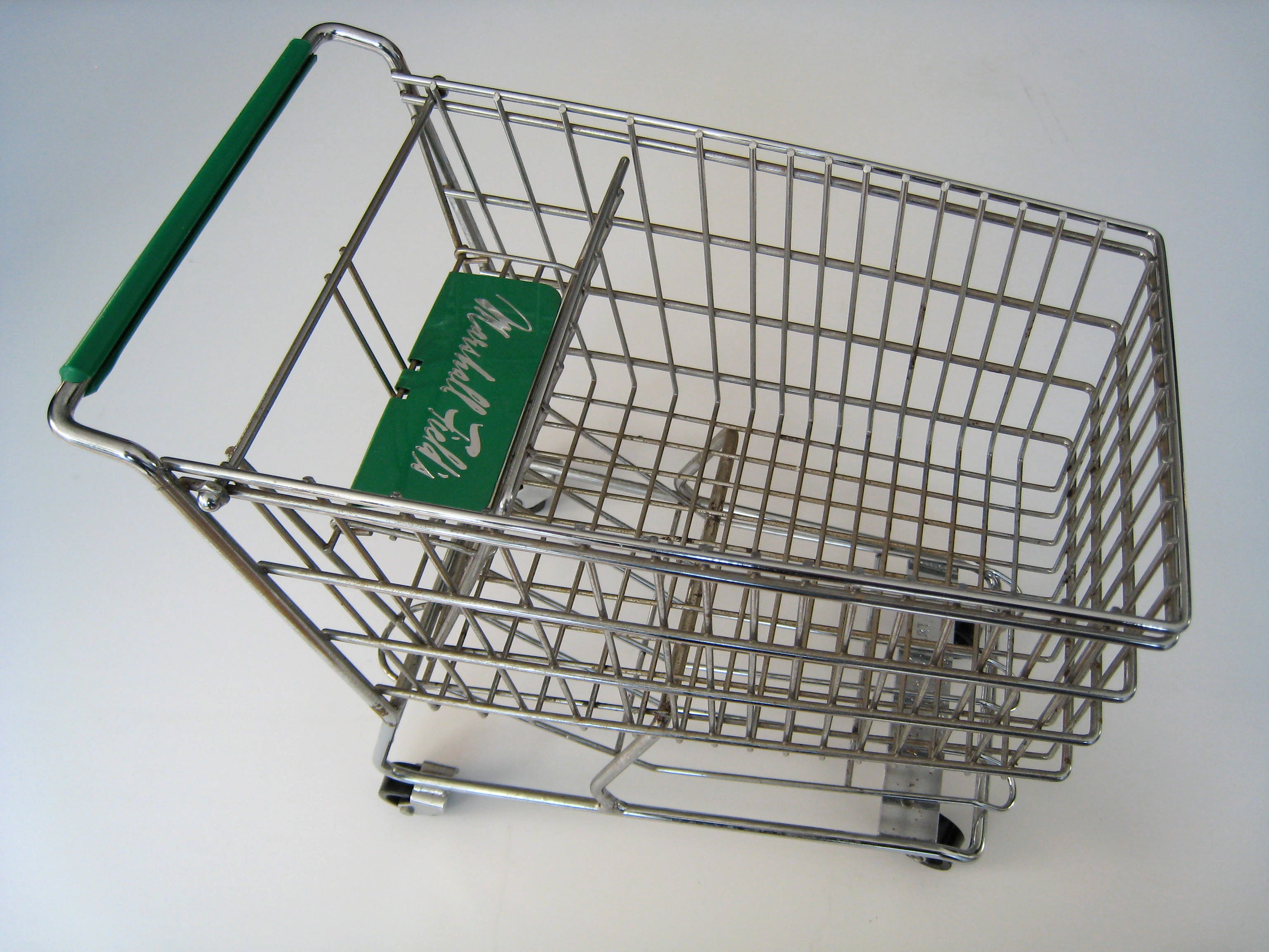 Miniature Shopping Cart Display Piece from Marshall Field's Chicago