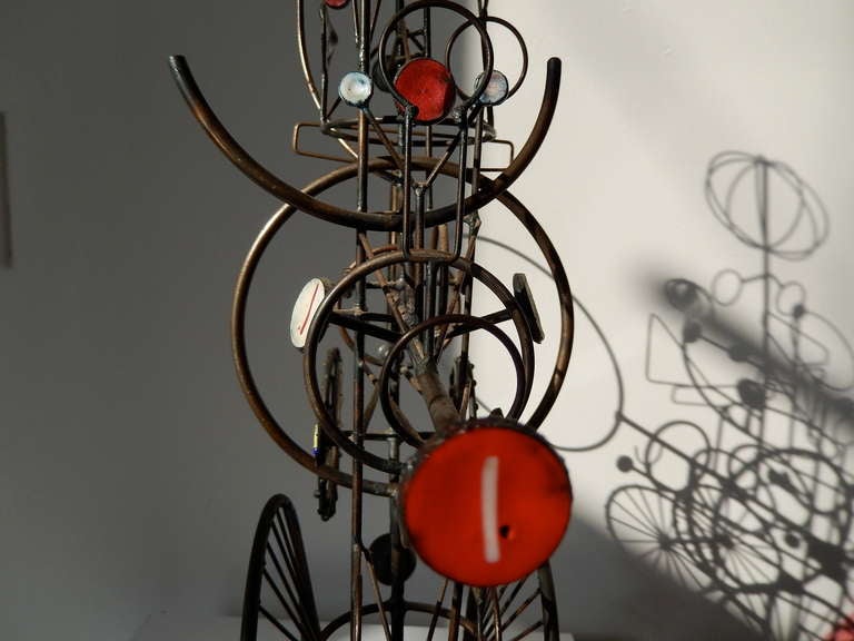 Stylized Machine Sculpture by Joseph Burlini, 1970 3