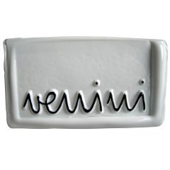 Venini Glass Display Sign Venini Glass Display Sign