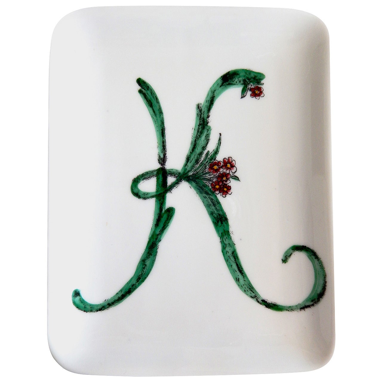 Scarce Fornasetti Dish with Letter "K"