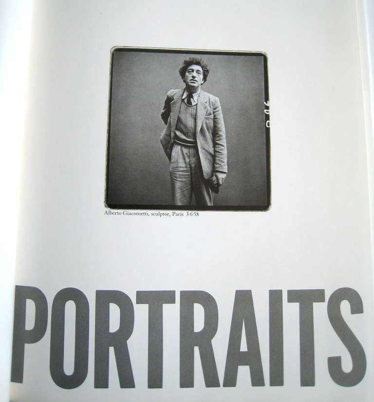 Late 20th Century Richard Avedon: Portraits  Rare Signed First Edition, 1976 For Sale