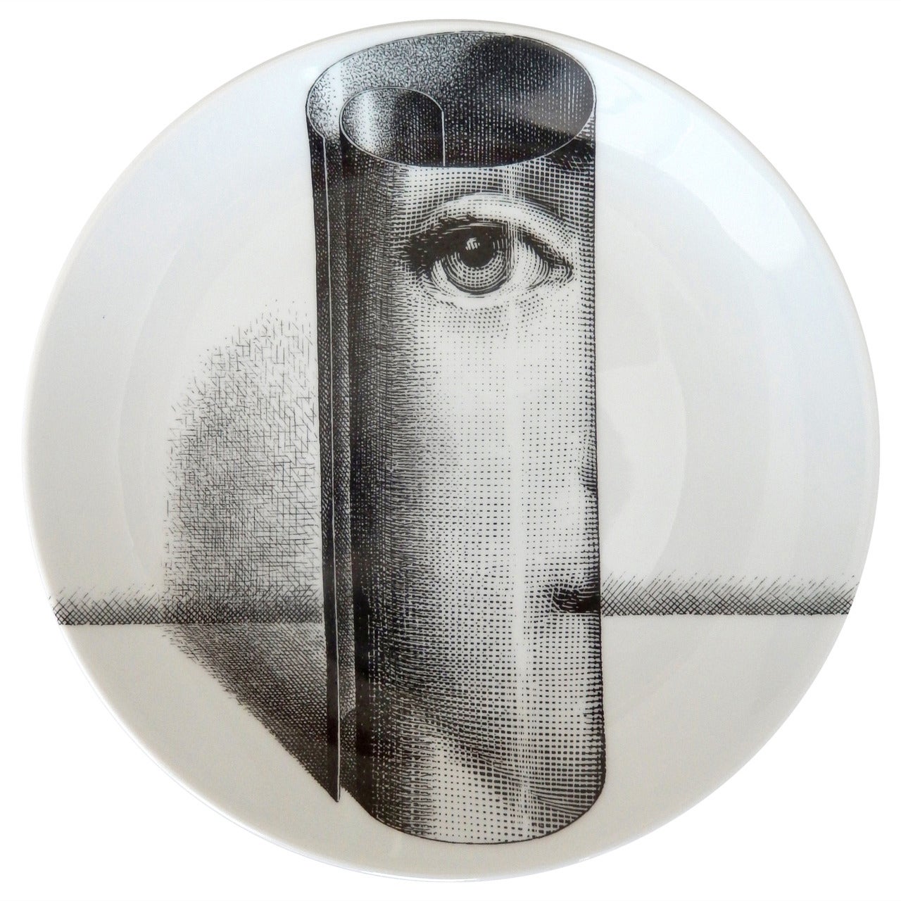 1960s Vintage Plate by Piero Fornasetti