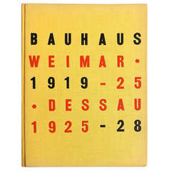 Bauhaus 1919-1928 1st Edition MOMA Exhibition Catalogue, 1938