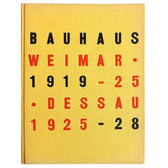 Catalogue d'exposition du Bauhaus 1919-1928, 1ère édition du MOMA, 1938