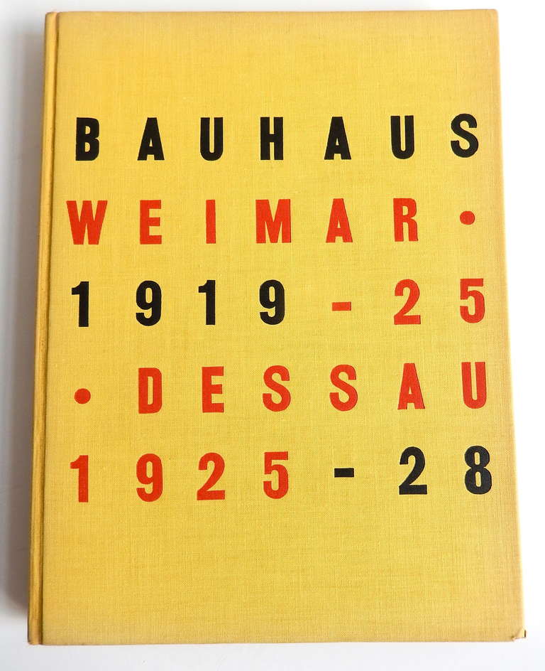 1st edition of a scarce hardcover catalogue of an important exhibition on the Bauhaus at The Museum of Modern Art in New York in 1938. This rare and informative monograph was edited by Herbert Bayer, Walter Gropius and Ise Gropius.  It includes many