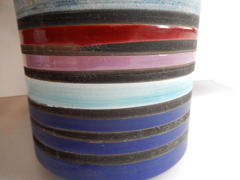 1950s Ettore Sottsass Ceramic Cambogia Vase for Bitossi/Raymor In Good Condition In Winnetka, IL