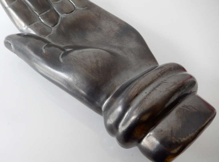 Surrealist Ceramic Hand by Jean Marais In Good Condition In Winnetka, IL