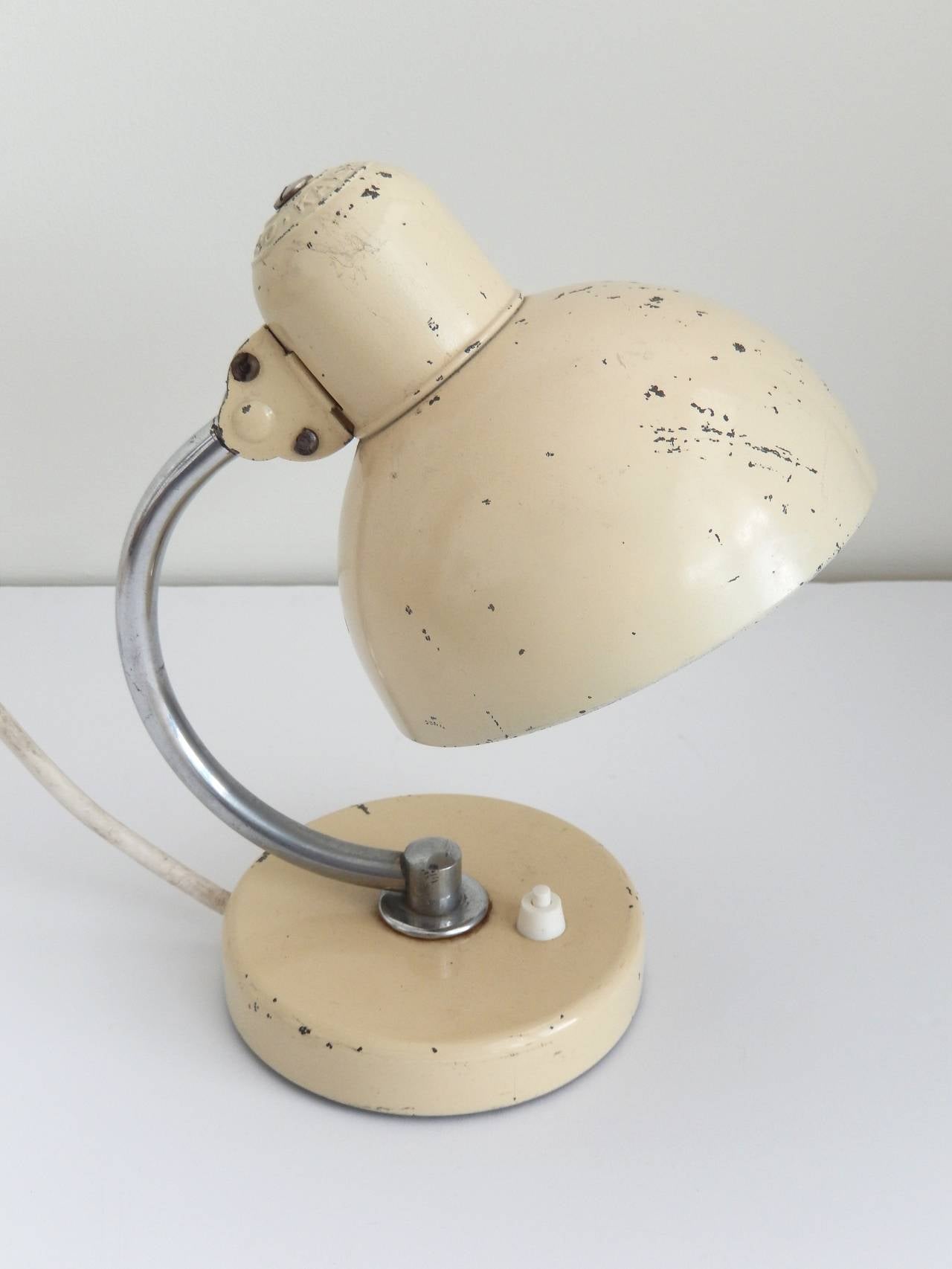 German Original Bauhaus/Art Deco Christian Dell Industrial Table Lamp, 1930s For Sale