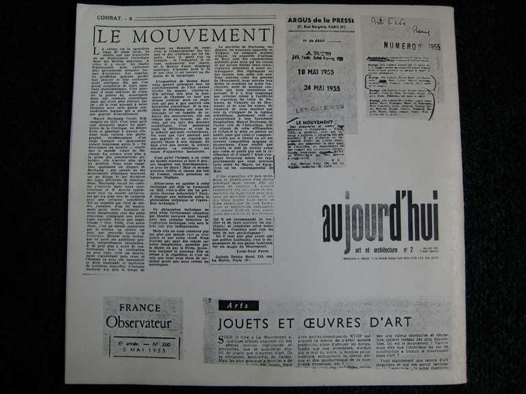 Denise Rene 1975, Catalogue d'exposition, Le Mouvement, 1955 en vente 3