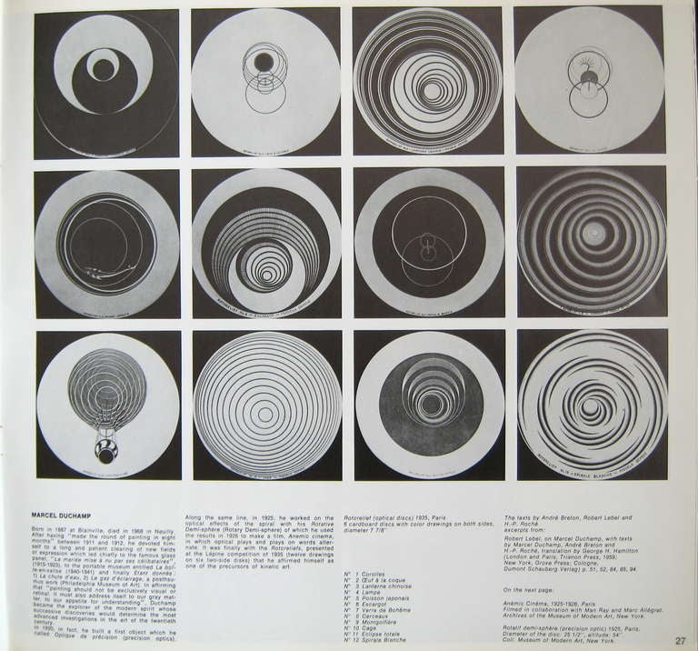 Fin du 20e siècle Denise Rene 1975, Catalogue d'exposition, Le Mouvement, 1955 en vente