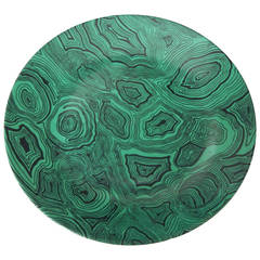 1950s Piero Fornasetti Faux Malachite Plate