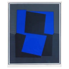 1950s Vasarely Color Silkscreen