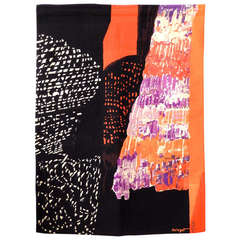 Retro Mathieu Mategot Modernist Tapestry, "Etude I"