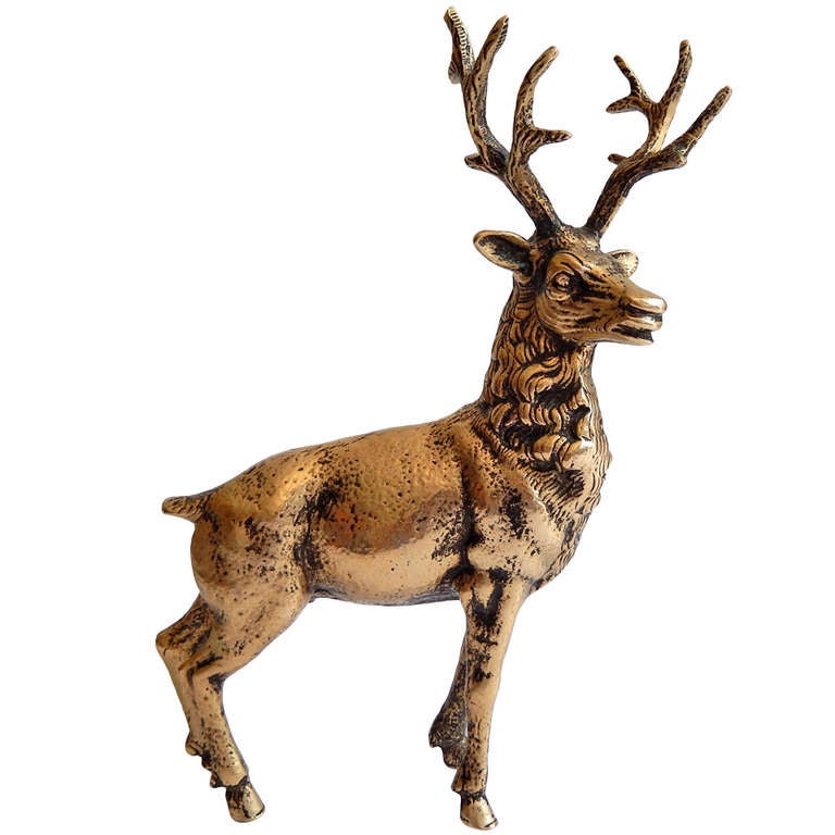 Brass Stag Reindeer by GUCCI at 1stDibs