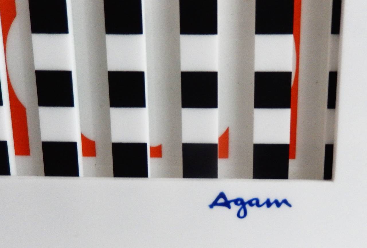 Late 20th Century 1970s Agam Op Art or Kinetic Polymorph Construction