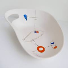 Mid-Century Modern Ceramic Bowl by Peter Orlando