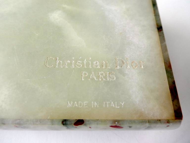 Rare Christian Dior Obsidian Box with Jasper Heart 4