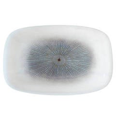 Vintage Enameled Glass Dish by Maurice Heaton, 1960s