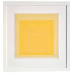 Josef Albers Lithograph White Line Squares (Series I), 1966