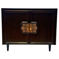 Asian Modern Small Cabinet Designed by Bert England for Johnson Furniture