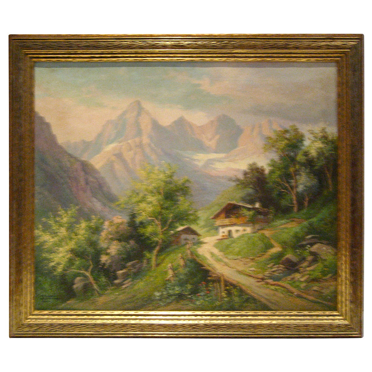 Realism Austrian European Landscape by Listed Artist Karl Flieher