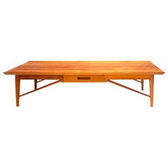 American Modern Solid Walnut Coffee Table by Heritage