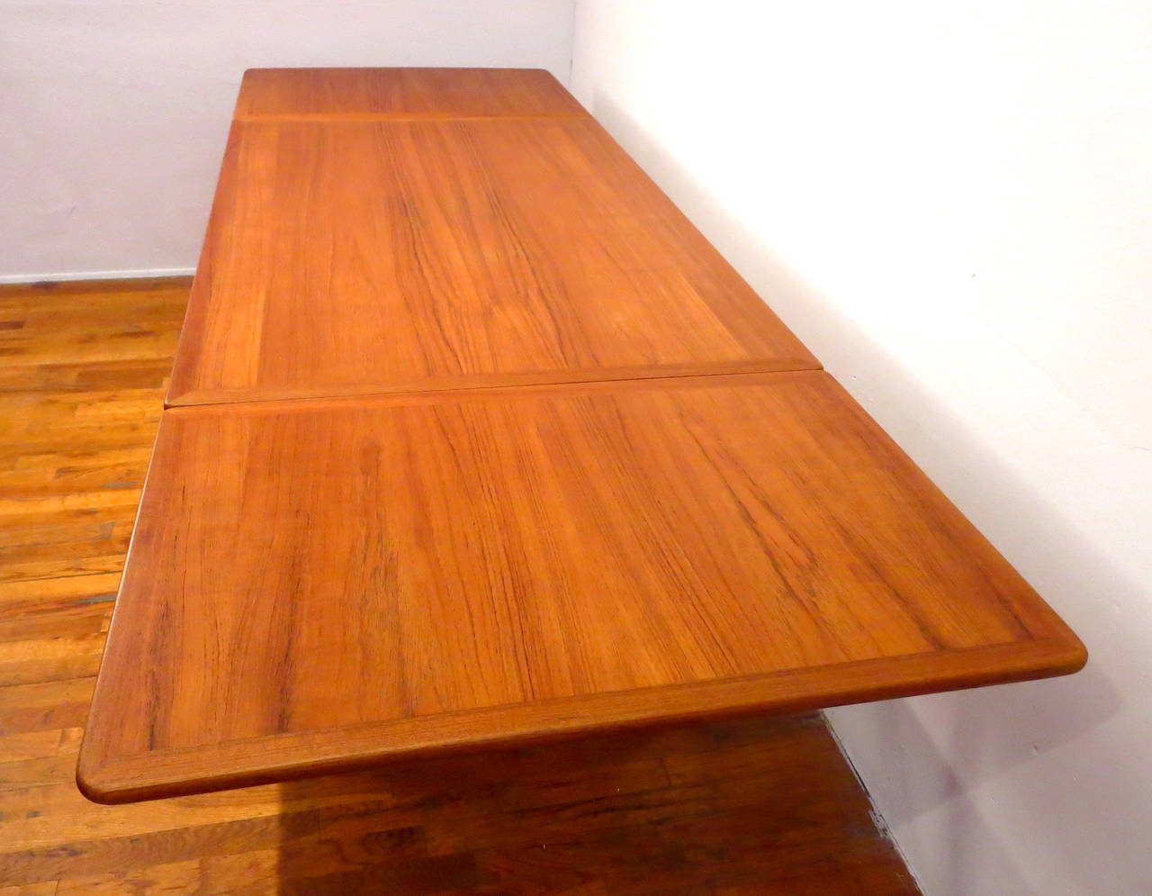 Hans Wegner Dining Table Teak and Oak Legs for Andreas Tuck In Excellent Condition In San Diego, CA