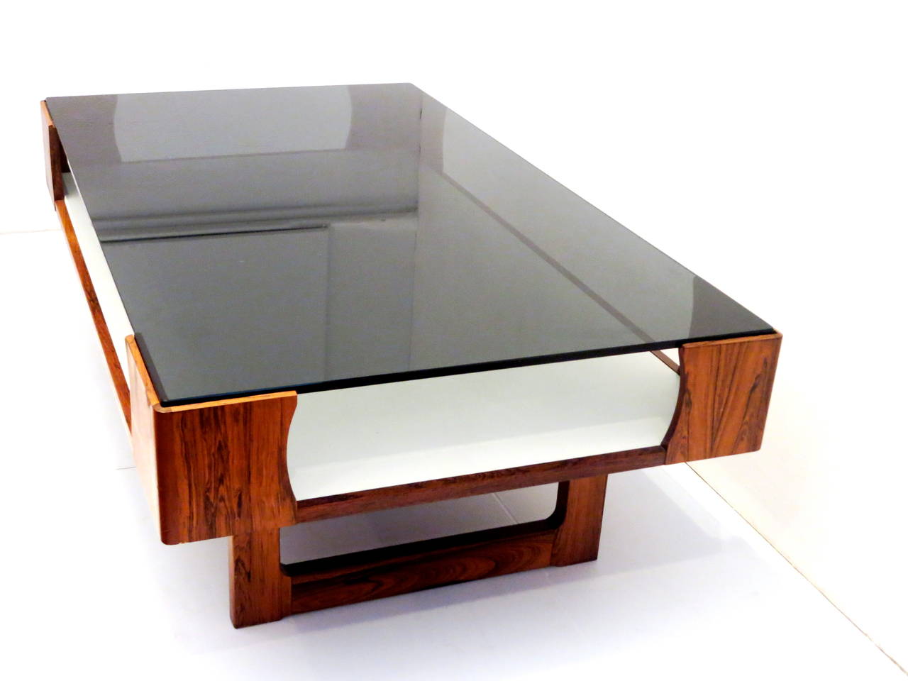 1970s Rosewood Coffee Table Display Case by Torbjorn Afdal for Bruksbo