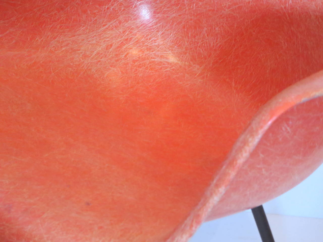 20th Century 1950s American Modern Eames Fiberglass Arm Shell Chair for Herman Miller
