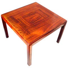 1970s Parquet Rosewood Cocktail Table by Henning Kjaernulf for Vejle Stole