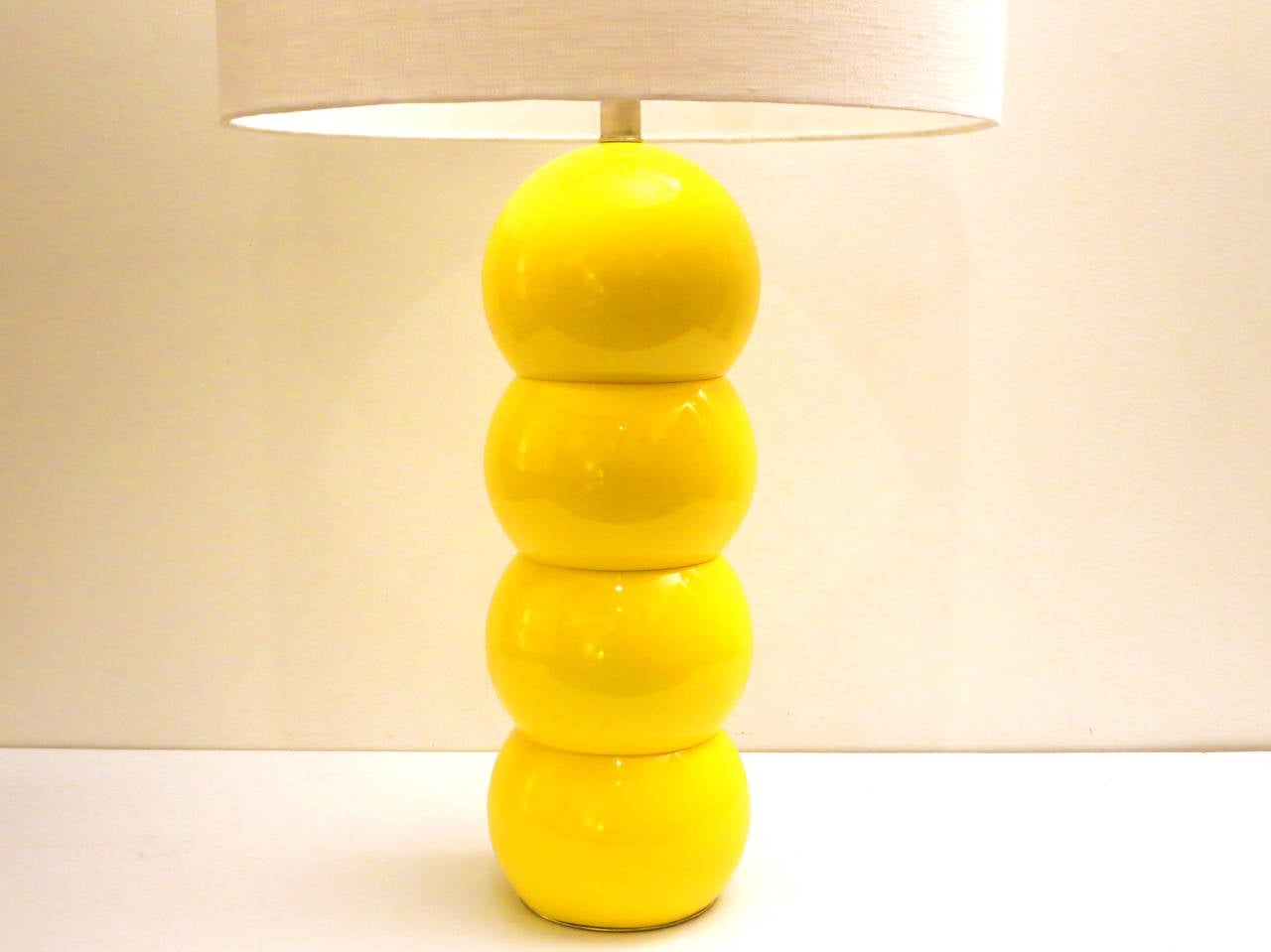 American One of a Kind George Kovaks Metal Stacked Ball Table Lamp