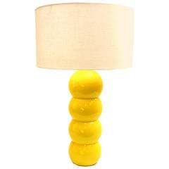 One of a Kind George Kovaks Metal Stacked Ball Table Lamp