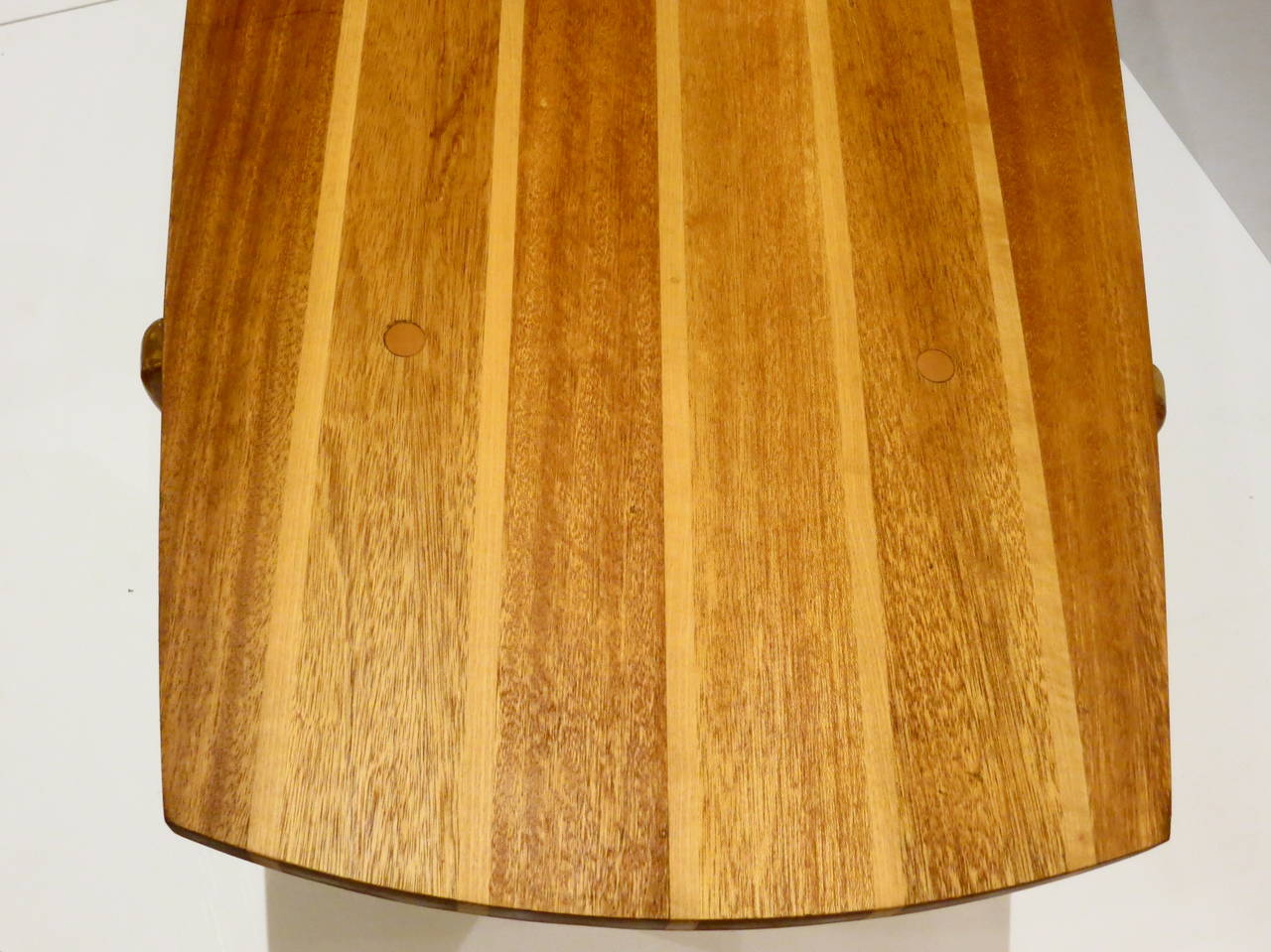 Mid-Century Modern Rare Surfboard Coffee Table Brown Saltman by John Keal In Good Condition In San Diego, CA
