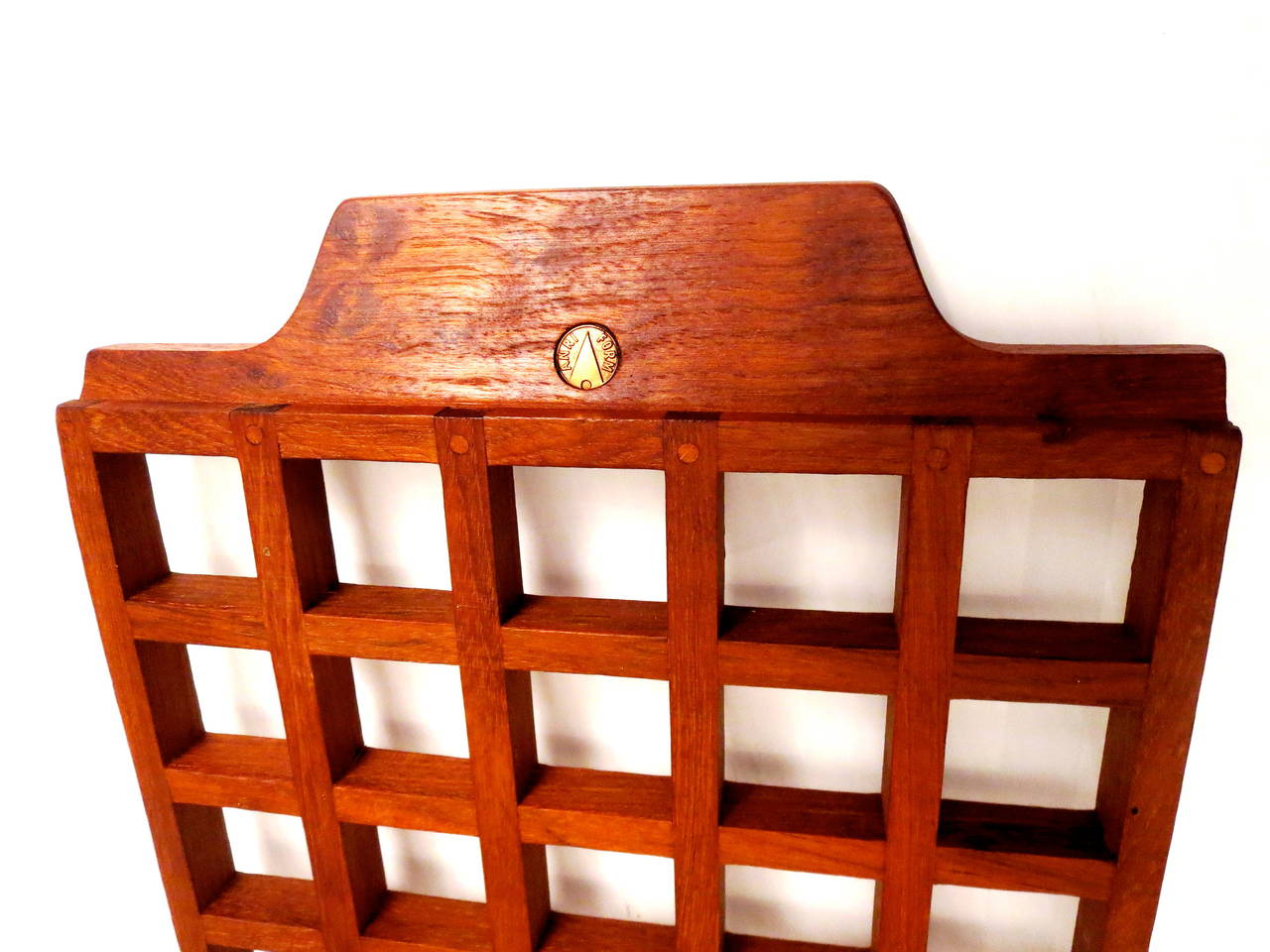 Italian 1950s Solid Teak Trivet Tray Made in Italy by Anri Form
