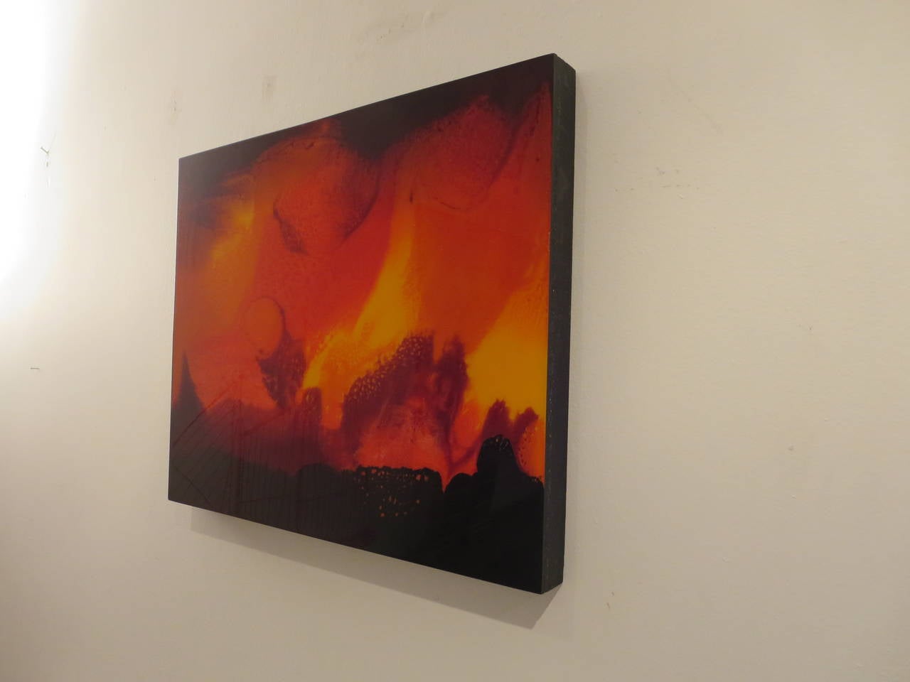 Mid-Century Modern 1980s Californian Artist Tom Belloni Modernist Resin Wall Hanging