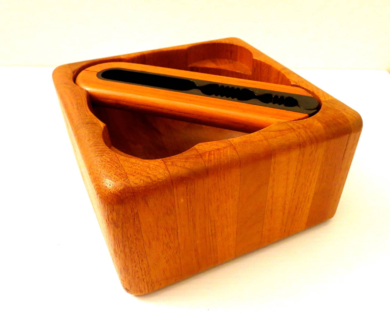 Danish Modern Solid Teak Nutcracker & Bowl Design by Digsmed for Nissen