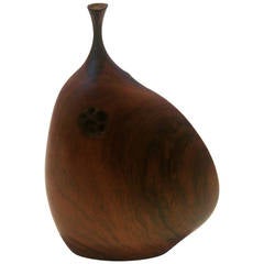 vase en bois sculpté à la main par Doug Ayers:: California Design Mid-Century Modern des années 1960