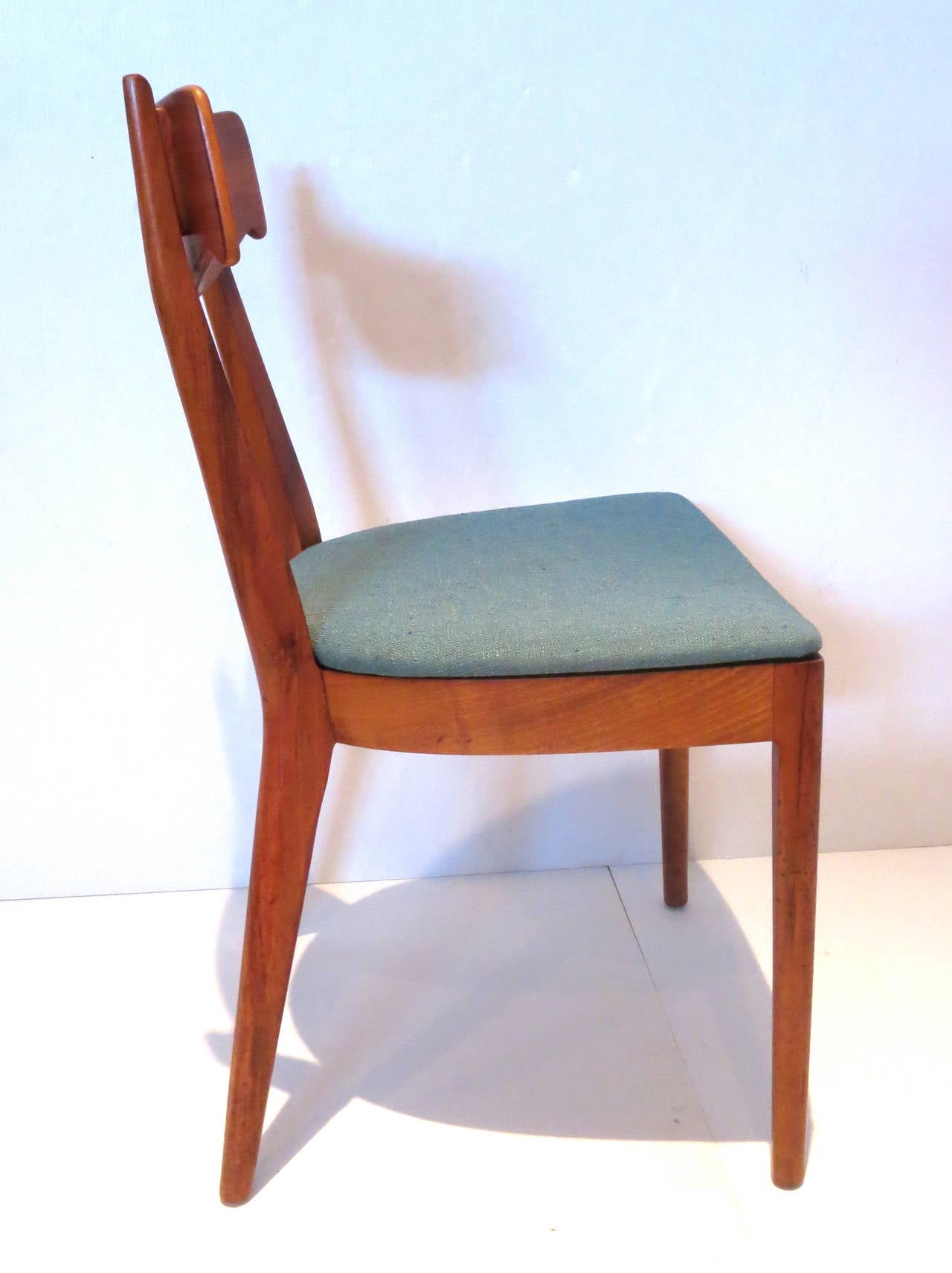 Mid-Century Modern American Modern set of 4 dining chairs designed by Kipp Stewart for Drexel