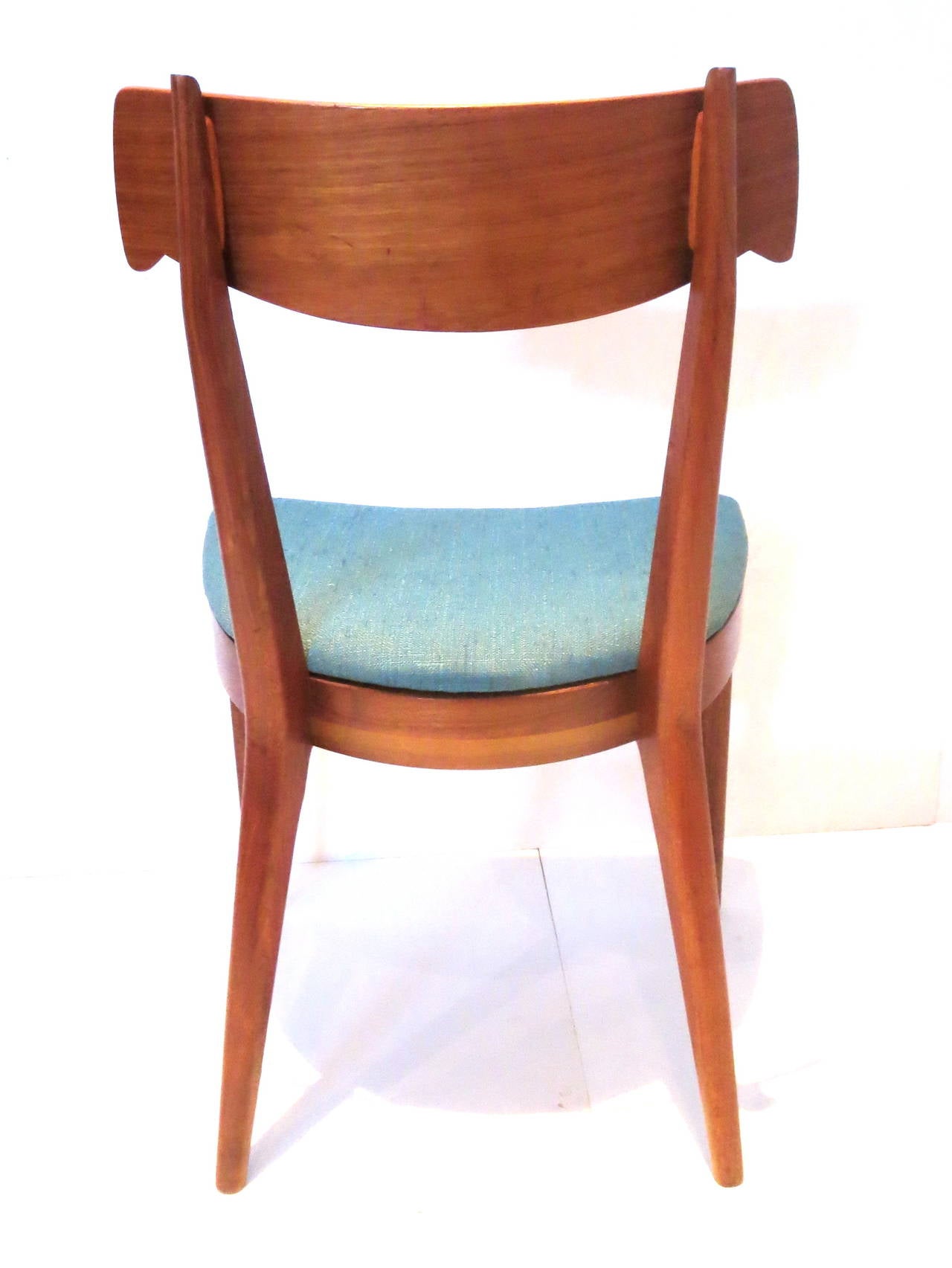 American Modern set of 4 dining chairs designed by Kipp Stewart for Drexel In Good Condition In San Diego, CA