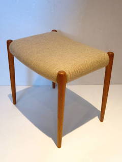 Pair of Danish Modern 1960s Teak and Upholstered Seat Benches by Niels Møller