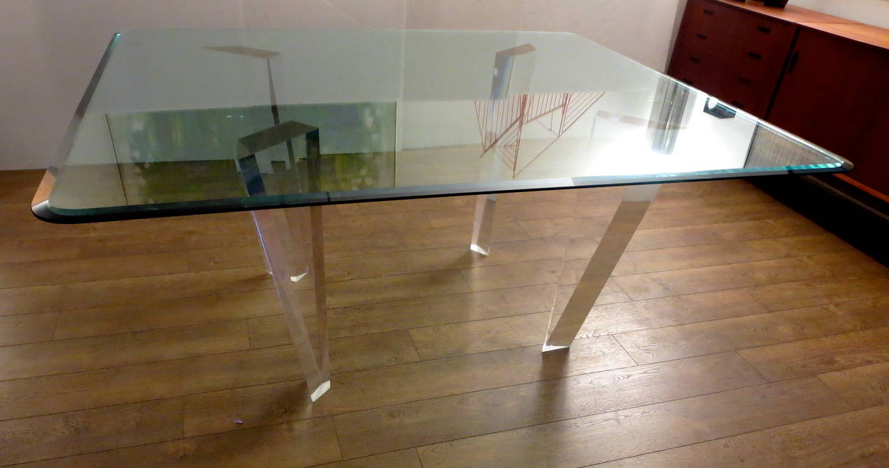 Striking  Contemporary square dinning table with 3