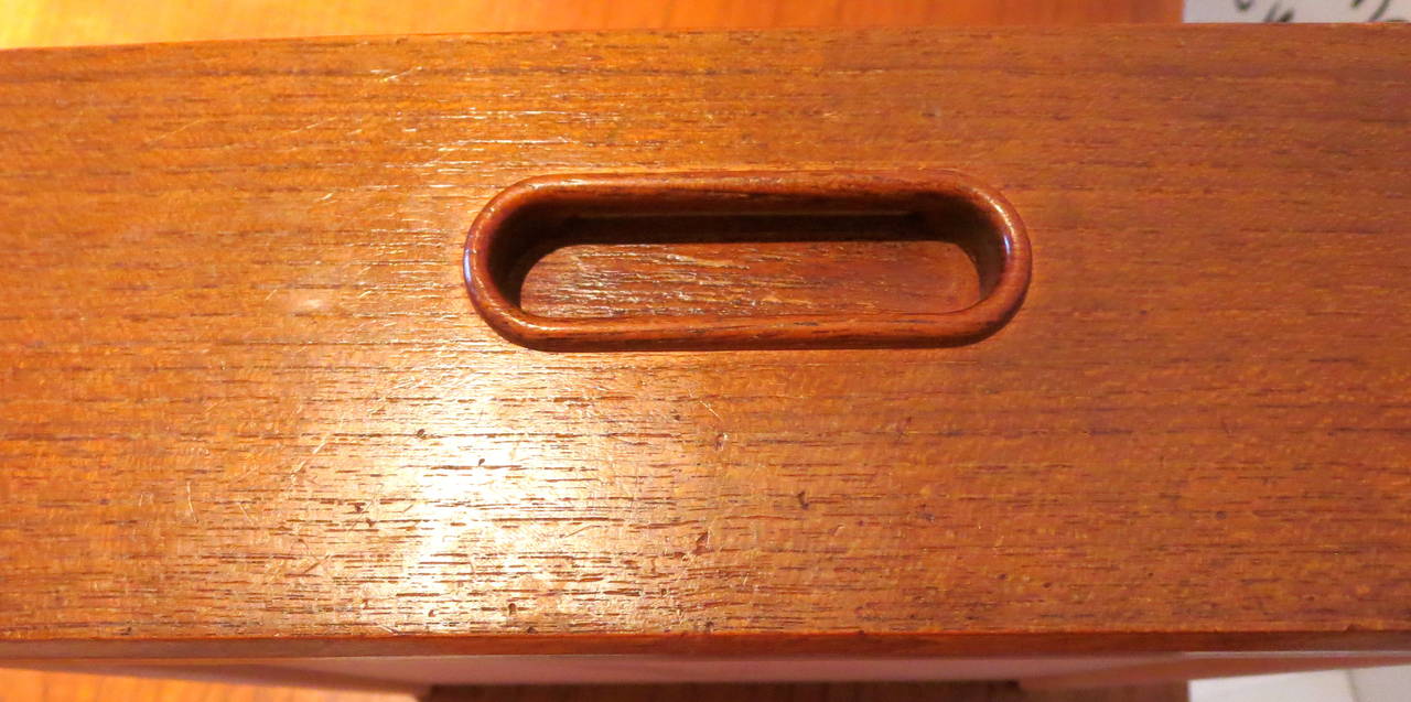 Danish Modern Rare Teak Desk by Svend Aage Madsen with Arched Front Bookcase 2